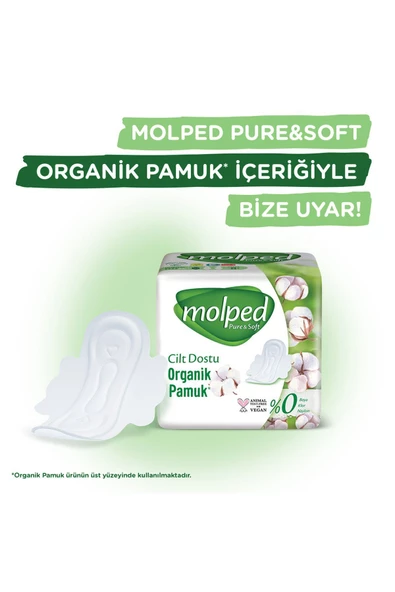 Molped Pure & Soft Uzun 36'lı 3 Adet Hijyenik Ped - 7