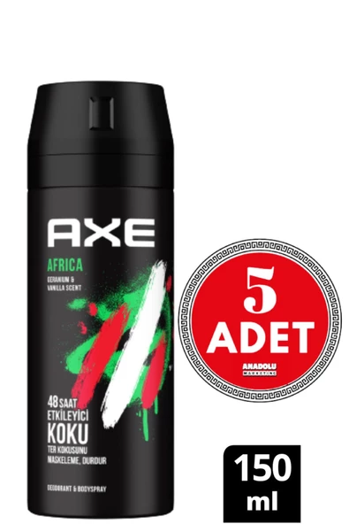 Axe Africa 5 Adet 150 ml Erkek Deodorant