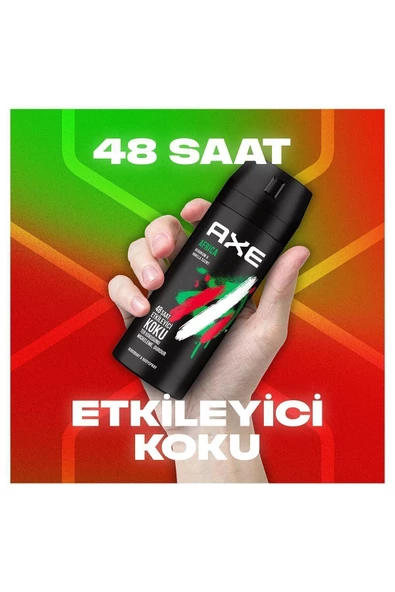 Axe Erkek Sprey Deodorant Africa 48 Saat Etkileyici Koku 150 ml x3 - 5