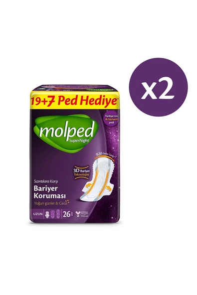 Molped Supernight Uzun Avantajlı Dev Fırsat Paketi 52 Adet - 2