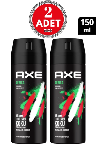Axe Africa 2 Adet 150 ml Erkek Deodorant