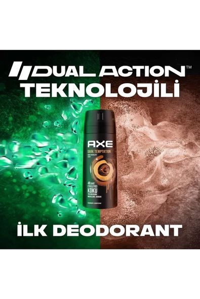 Axe Dark Temptation Deodorant Sprey 150 ml 6 Adet - 9