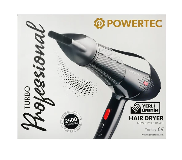 Powertec TR-701 Turbo Profesyonel 2500 W Fön Makinesi - 3