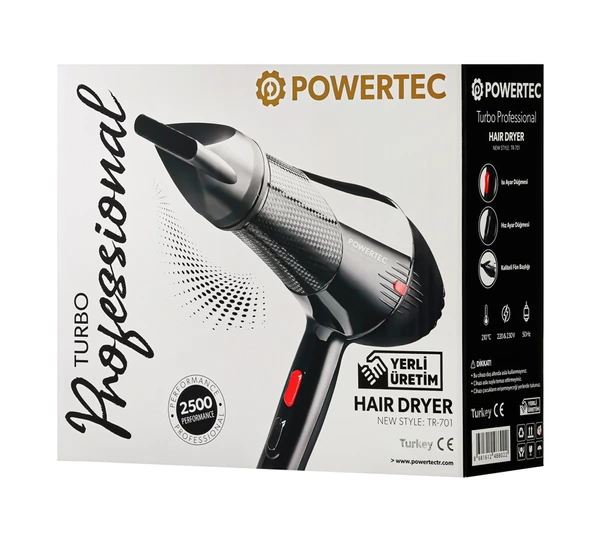 Powertec TR-701 Turbo Profesyonel 2500 W Fön Makinesi - 4