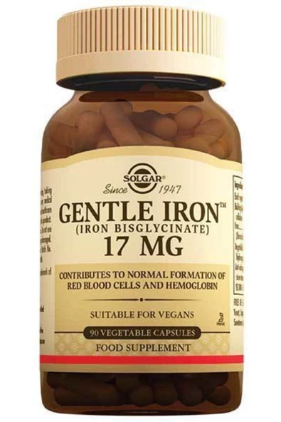 Solgar Gentle Iron 17 mg 90 Kapsül