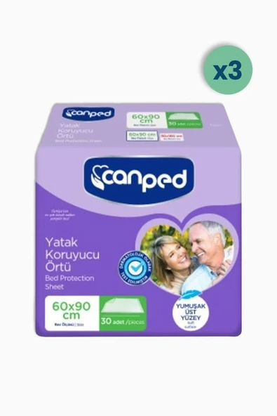 Canped 60x90 cm 30'lu 3 Paket Yatak Koruyucu Örtü - 2