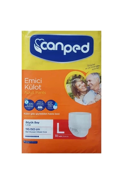 Canped Emici Külot Büyük Boy L 30'lu Hasta Bezi