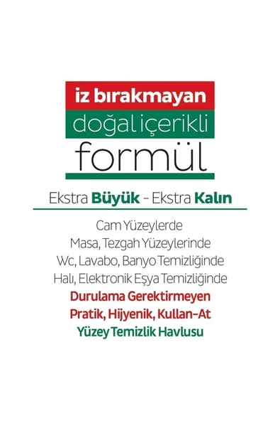 Sleepy Easy Clean Beyaz Sabun Katkılı Yüzey Temizlik Havlusu 6x100 (600 YAPRAK) - 3