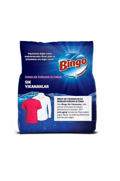 Bingo Matik Sık Yıkananlar Beyazlar ve Renkliler için 9 kg Toz Deterjan - 4