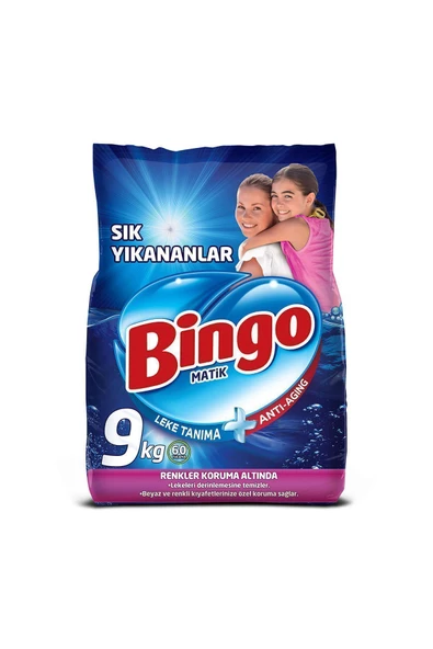 Bingo Matik Sık Yıkananlar Beyazlar ve Renkliler için 9 kg Toz Deterjan - 3