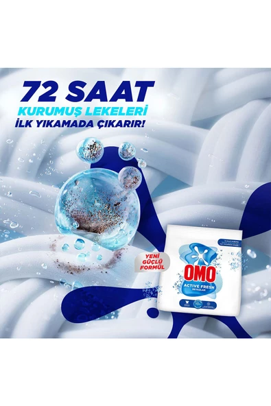 Omo Active Fresh Beyazlar Toz Deterjanı 1.5 Kg X5 - Resim 4