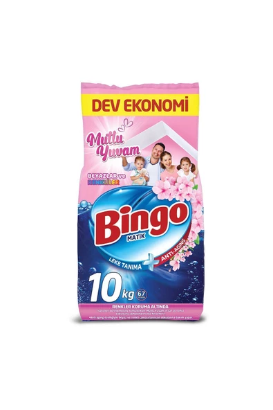 Bingo Matik Mutlu Yuvam Renkliler ve Beyazlar 10 kg Toz Deterjan - 2