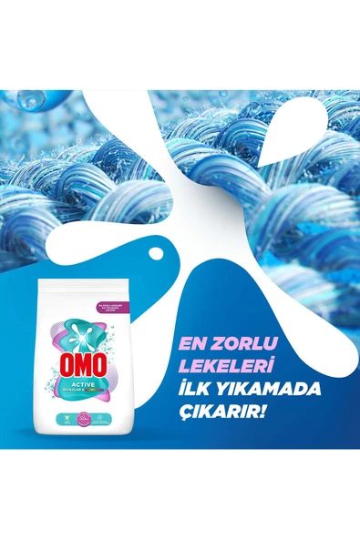 Omo Active Beyazlar ve Renkliler İçin 7.5 kg Toz Deterjan - Resim 4