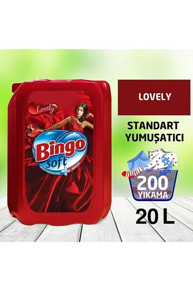 Bingo Soft Lovely Yumuşatıcı 5 lt 4'lü