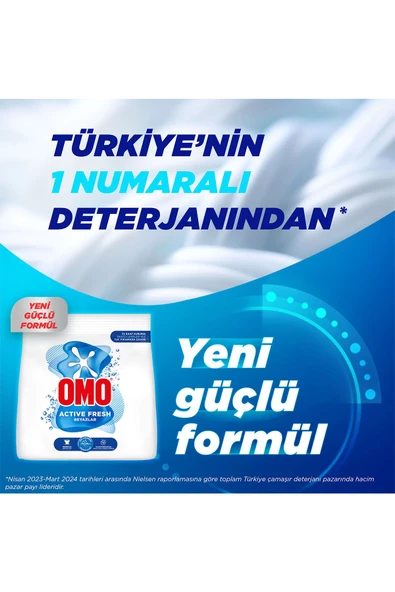 Omo Active Fresh Beyazlar Toz Deterjanı 1.5 Kg X5 - Resim 3