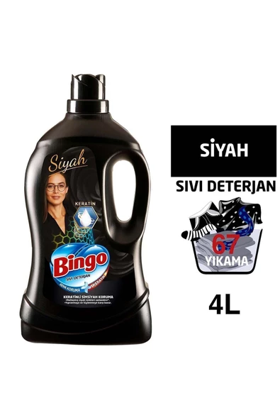 Bingo Matik Sıvı Bakım Çamaşır Deterjanı Tüm Kıyafetler 4 L 4'lü - 5