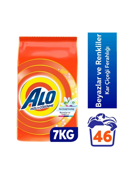 Alo Kar Çiçeği Beyaz ve Renkliler için 7 kg Toz Deterjan ürün görseli