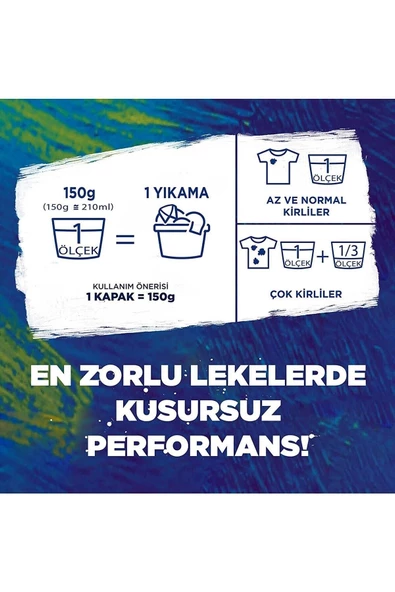 Omo Active Oxygen Beyazlar için 9 kg Toz Deterjan - 5