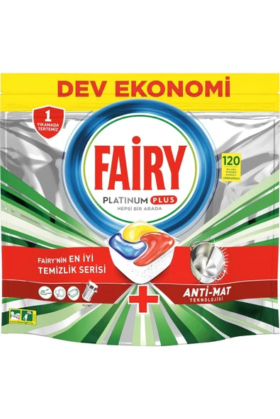 Fairy Platinum Plus Bulaşık Makinesi Tableti 120'li