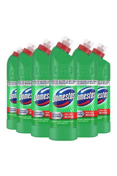 Domestos Çamaşır Suyu Dağ Esintisi 750 ml X 6 Sünger 1 Adet - Resim 2