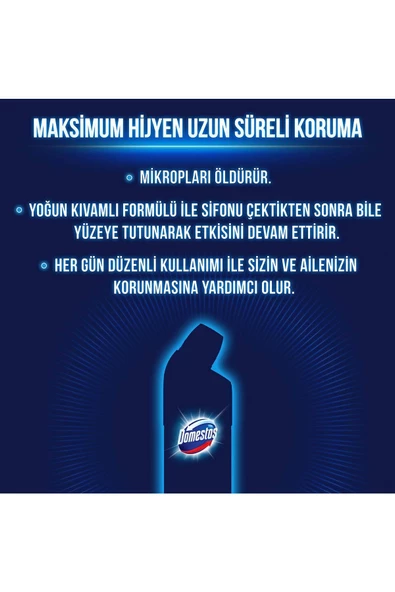 Domestos Çamaşır Suyu Yoğun Kıvamlı Maksimum Hijyen Dağ Esintisi 750 ml X3 Adet - Resim 5