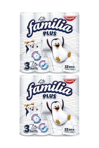 Familia Plus Tuvalet Kağıdı 3 Katlı 64 Lü Paket (2pkX32)