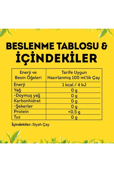 Lipton Yellow Label Tea 1 kg 10'lu Çay - Resim 3