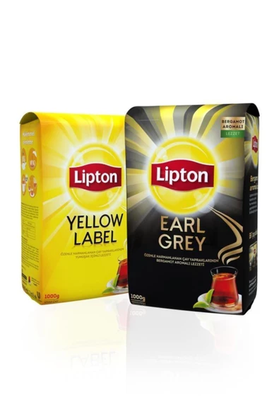 Lipton Yellow Label Dökme Çay 1000 gr + Lipton Earl Grey Dökme Çay 1000 gr