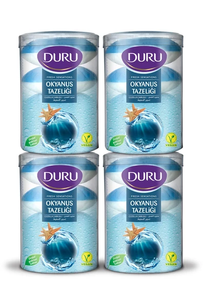 Duru Fresh Sensations Okyanus Tazeliği Güzellik Sabunu 16'lı 4 x 400 G