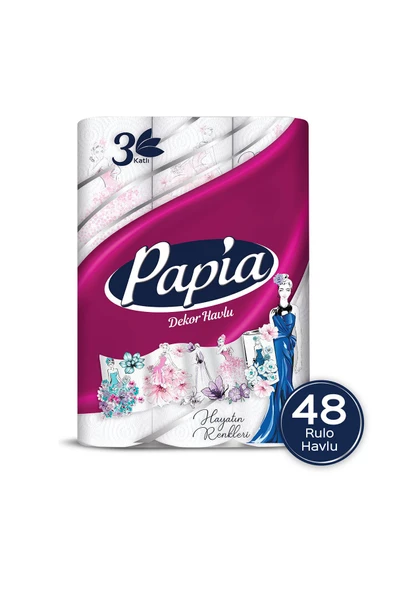 Papia Decor 3 Katlı 48'li Kağıt Havlu