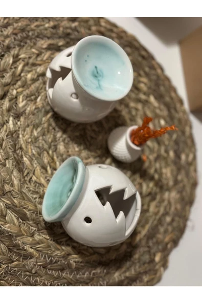 Yılbaşı Özel Çam Seramik Buhurdanlık/mumluk (1 ADET)