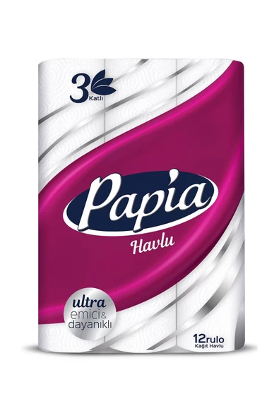 Papia 3 Katlı 12'li Kağıt Havlu