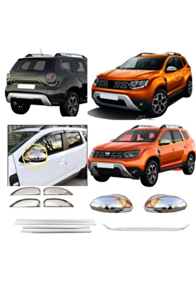 DACİA DUSTER KROM SET 2018-2024 Paslanmaz Çelik - 1