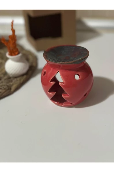 Yılbaşı Özel Çam Seramik Buhurdanlık/mumluk (1 ADET) - 4