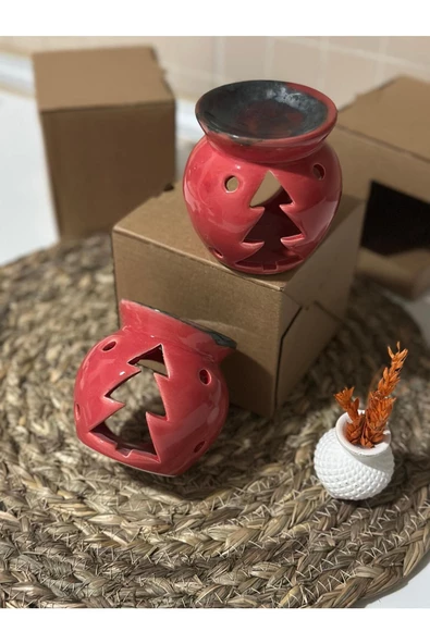 Yılbaşı Özel Çam Seramik Buhurdanlık/mumluk (1 ADET)