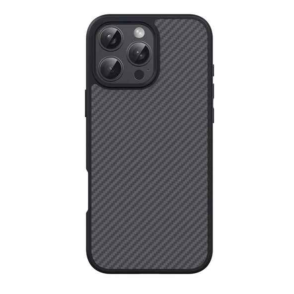 Apple iPhone 16 Pro Kılıf Magsafe Şarj Özellikli Karbon Fiber Tasarımlı Redclick Elnino Kapak - Resim 2