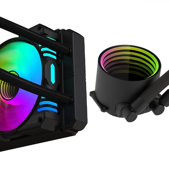 Snt SS360-3F-W Argb 360Mm. Beyaz Sıvı Soğutma AM4 AM5 LGA 1200 1700 20XX - 5