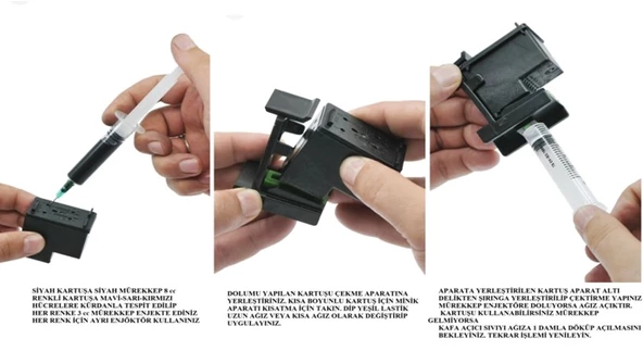 Perfection Hp DeskJet Plus Ink Advantage 6075-6475 Uyumlu Mürekkep Seti 4X500 gr. - Resim 3