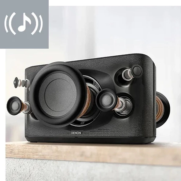 Denon Home-350 Network Hoparlör Siyah ( Elektrik ile Çalışır ) - 3