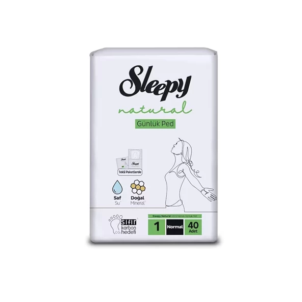 Sleepy Natural Pantyliner No1 Normal 40 Adet