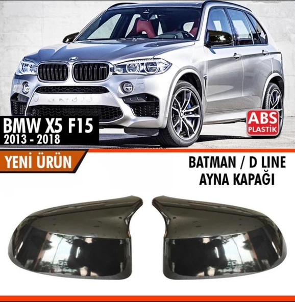 BMW X5 F15 Batman Yarasa Ayna Kapağı Piano Black 2013 - 2018