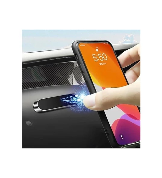Siyah Çok Amaçlı Magnetic Car Holder Araç Içi Telefon Tutucu Mıknatıslı - 2