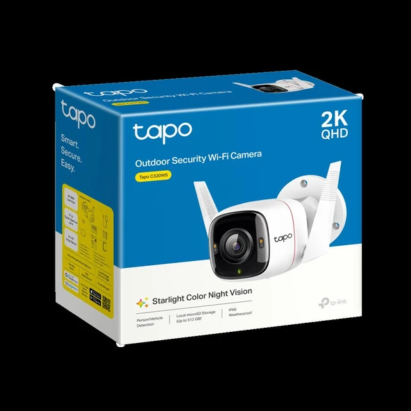 TP-LINK TAPO C320WS 2K QHD DIŞ MEKAN IP66 WİFİ REN