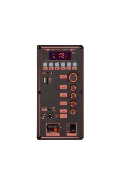 Torima NDR-108R Turuncu Kablosuz Mikrofonlu Uzaktan Kumandalı RGB Işıklı Bluetooth Hoparlör - 2
