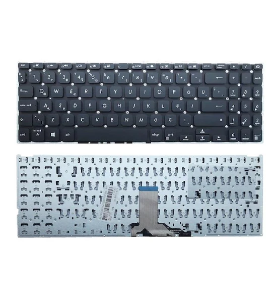 Asus D515DA-BR608 Klavye Tuş Takımı Siyah TR ürün görseli 1