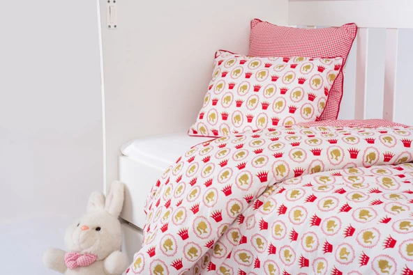 %100 Pamuk, 7 Parça Bebek Nevresim Takımı (Nevresim, Çarşaf, Yorgan, 2 Yastık ve Kılıfları), 100x150 cm - 4