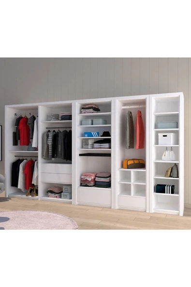 yılwood Özel Seri Alüminyum Çerçeve Kapaklı Camlı (MAT BEYAZ MDFLAM) - 2