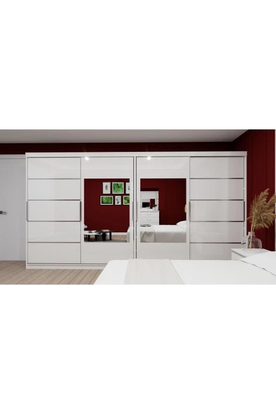 yılwood sürgülü gardırop takım 280cm/210 cm