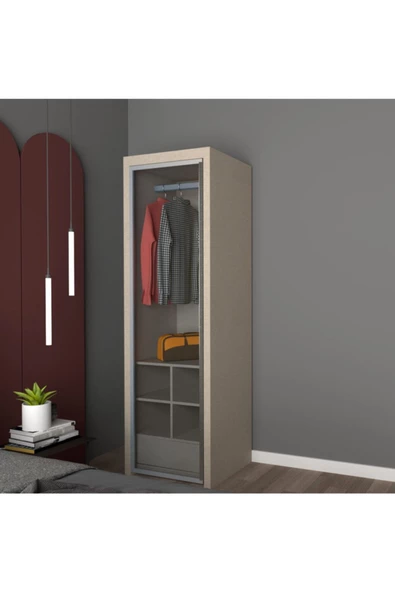 yılwood Alto Kapaklı Gardırop Koton Vizon