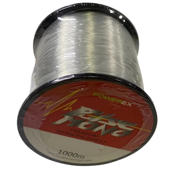 Powerex Pulse 1000 M. 0,37 Mm. 8,49 Kg. Çekerli Carbon Monofilament Misina